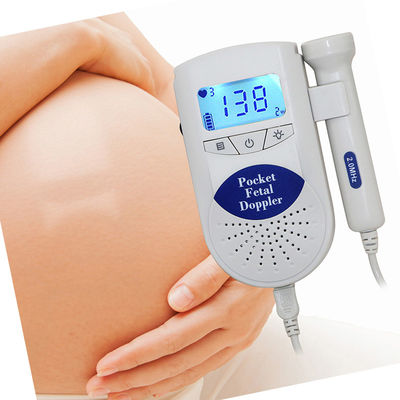 FHR 디스플레이 2BPM 초음파 태아 도플러 2.0MHz 휴대용 아기 심장 모니터