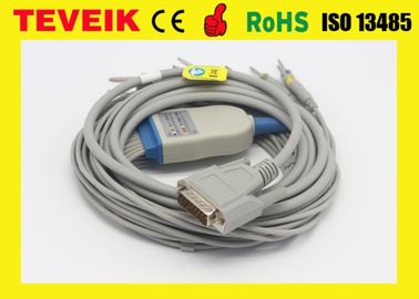 SE-12를 위한 Edan EKG 케이블은 SE-3 SE-601A DB 15 핀 AHA/IEC MS1-106902를 표현합니다