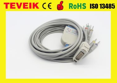 카디맥스 FX-2111을 위한 테베이크 공장도 가격 후쿠다 전자 10 리드선 DB 15 핀 ECG / EKG 케이블