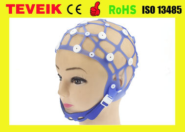 EEG 전극 없는 Neurofeedback EEG 뇌 모자 모자 실리콘 20 지도 분리
